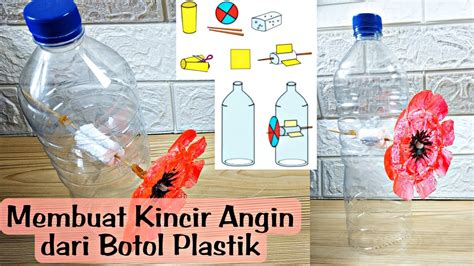 Gambar Potongan Botol Plastik Menjadi Kincir Air